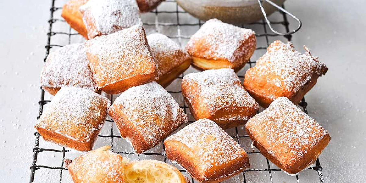 Receta de Beignets. Buñuelos de manzana