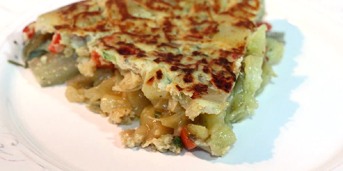 Receta de Cómo preparar una tortilla vegetal o con verduras