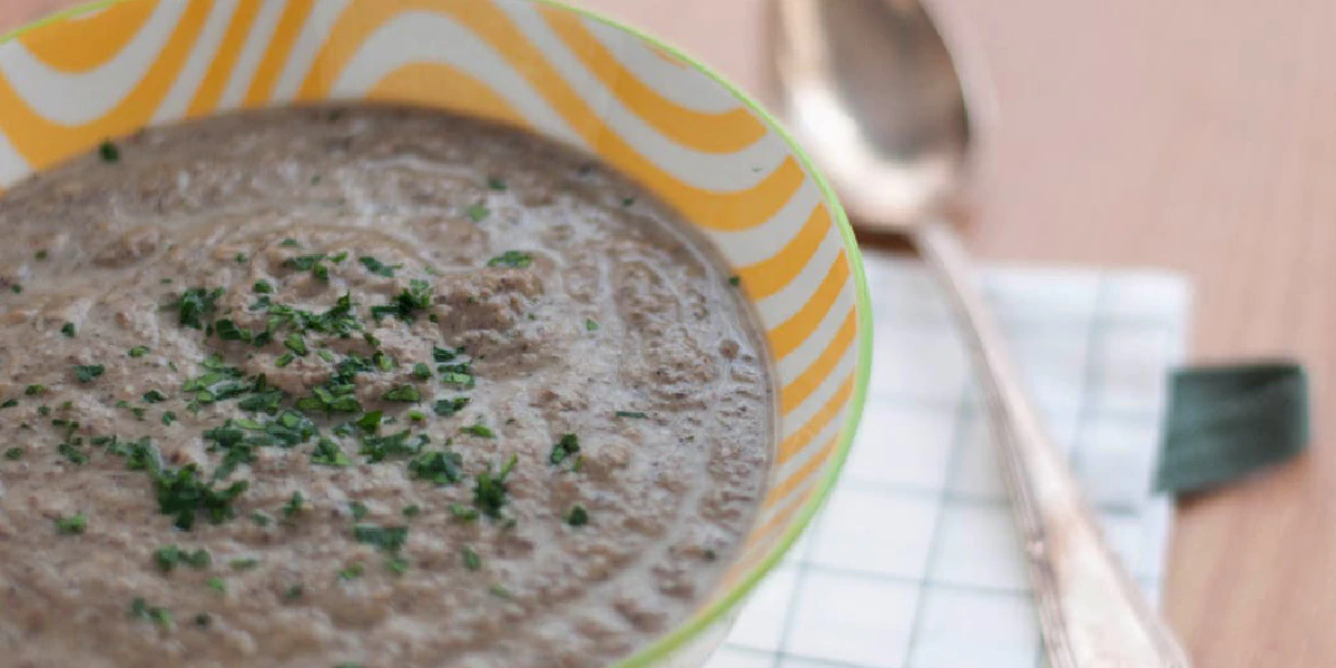 Receta de Crema de champiñones